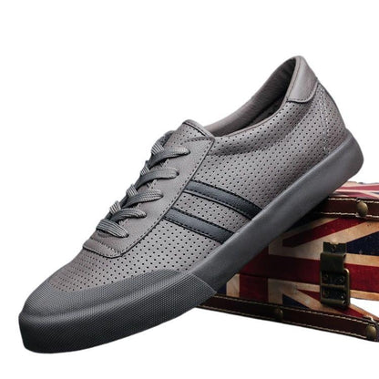 Men's Shoes Spring And Summer Breathable Fashionable Shoes Casual Odor-destroying Leather GlamzKart