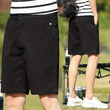 Men's Fashion Individual Casual Cotton Shorts Black GlamzKart