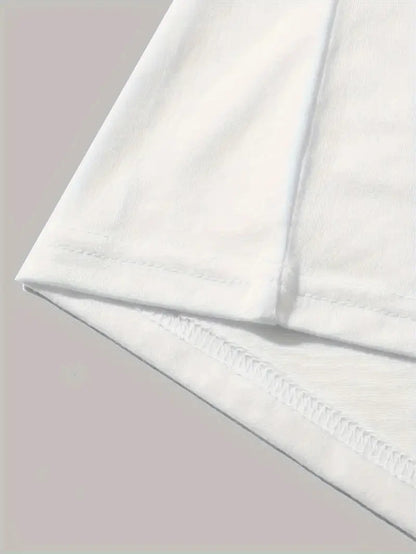 Simple Casual Men's Letter Short Sleeve T-shirt GlamzKart