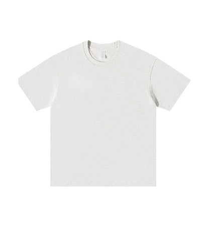 All-matching Round Neck Short Sleeves Loose Heather Gray GlamzKart