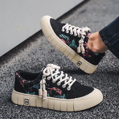 Trendy Wild Four Seasons Canvas Sneakers GlamzKart