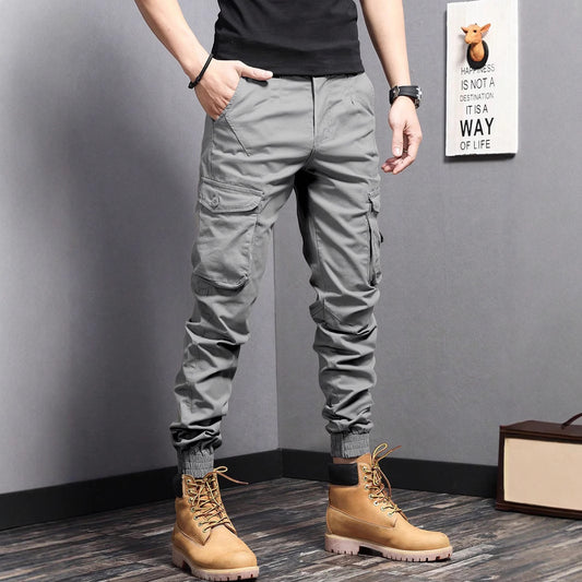New Summer Casual Drawstring Workwear Pants Men GlamzKart