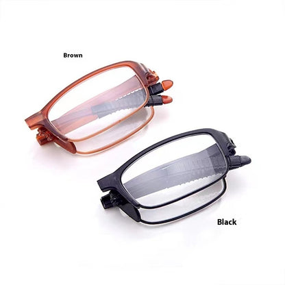 Folding Anti-blue Light Reading Glasses For The Elderly Outdoor Brown GlamzKart