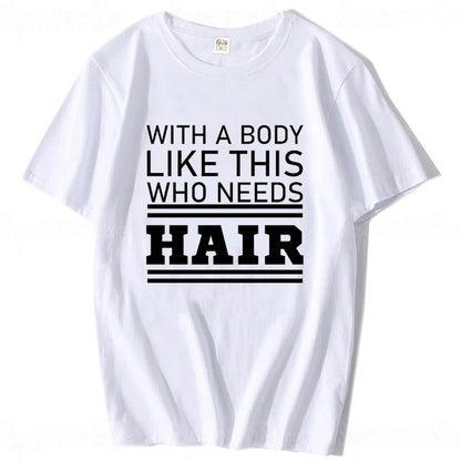 Plus Size Men's Cotton Short-sleeved Summer English Letter Printed T-shirt Top Men Style14 GlamzKart