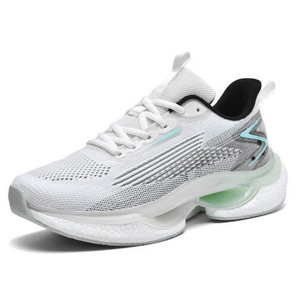 Men's Lightweight Comfortable Soft Bottom Casual Sneaker White GlamzKart