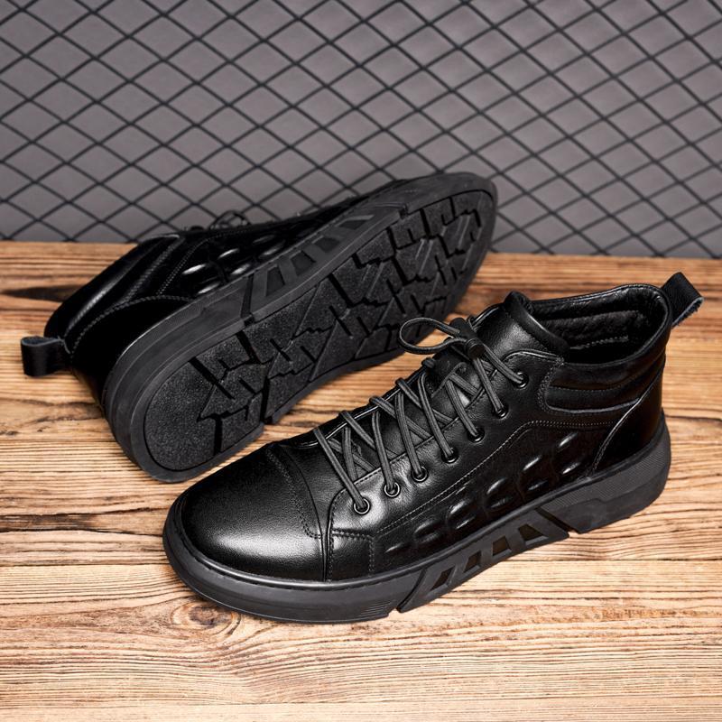 Pure Color Tied Trendy Wild Youth Men's Shoes GlamzKart