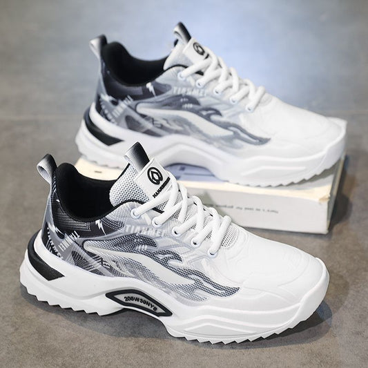 Spring Student Sports Casual Mesh Clunky Versatile Trendy Shoes Breathable Shoes Men GlamzKart