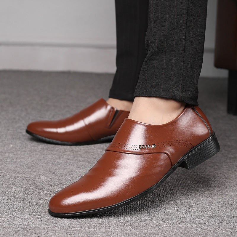 Casual Pointed Toe Leather Shoes Men GlamzKart