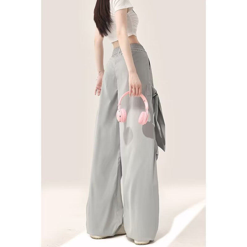 Loose Straight Casual Girl Design Sense Workwear Pants GlamzKart