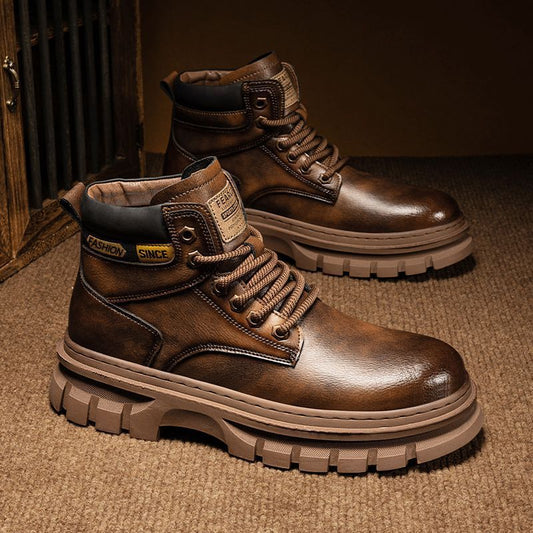 Martin Boots Men Trendy High Top British Working Wear GlamzKart