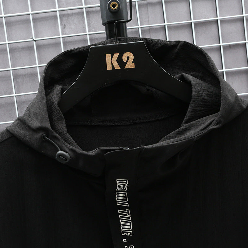 Fashion Men's Sports Hooded Short Sleeve T-shirt GlamzKart