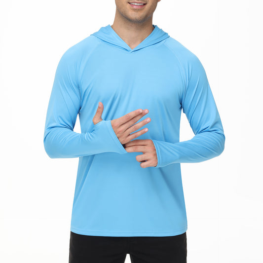 Hooded Sun-proof Top Households UV Quick-drying Shirt Long Sleeve GlamzKart