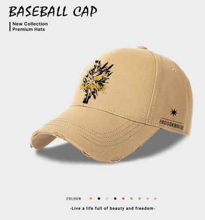 European And American Style Men's Casual Baseball Cap Beige GlamzKart