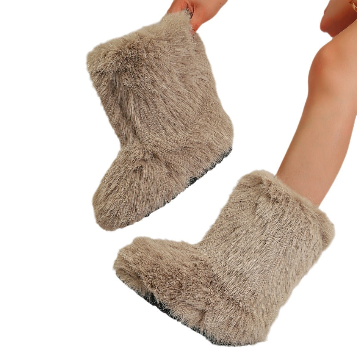 Snow Boots Middle Boots Furry Boots GlamzKart