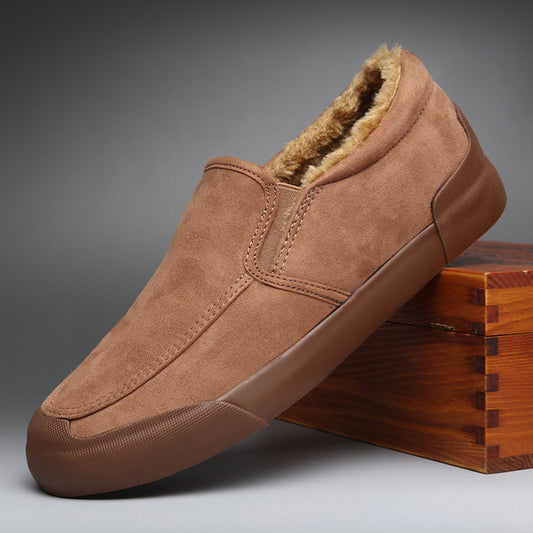 Men's Casual All-match Cloth Cover Velvet Shoes GlamzKart