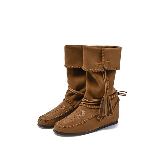 Slimming Sense Of Relaxation Western Cowboy Boot GlamzKart