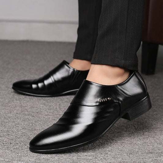 Casual Pointed Toe Leather Shoes Men GlamzKart