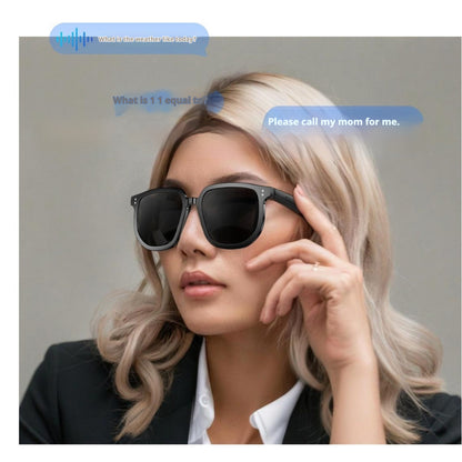 AI Smart Glasses Call Wireless Bluetooth Audio Sunglasses GlamzKart