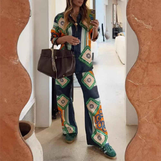 Women's Fashion Personalized Printed Casual Suit