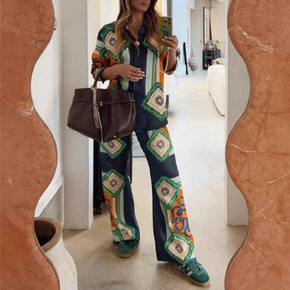 Women's Fashion Personalized Printed Casual Suit