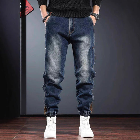 American-style Heavy New Patchwork Overalls Men GlamzKart