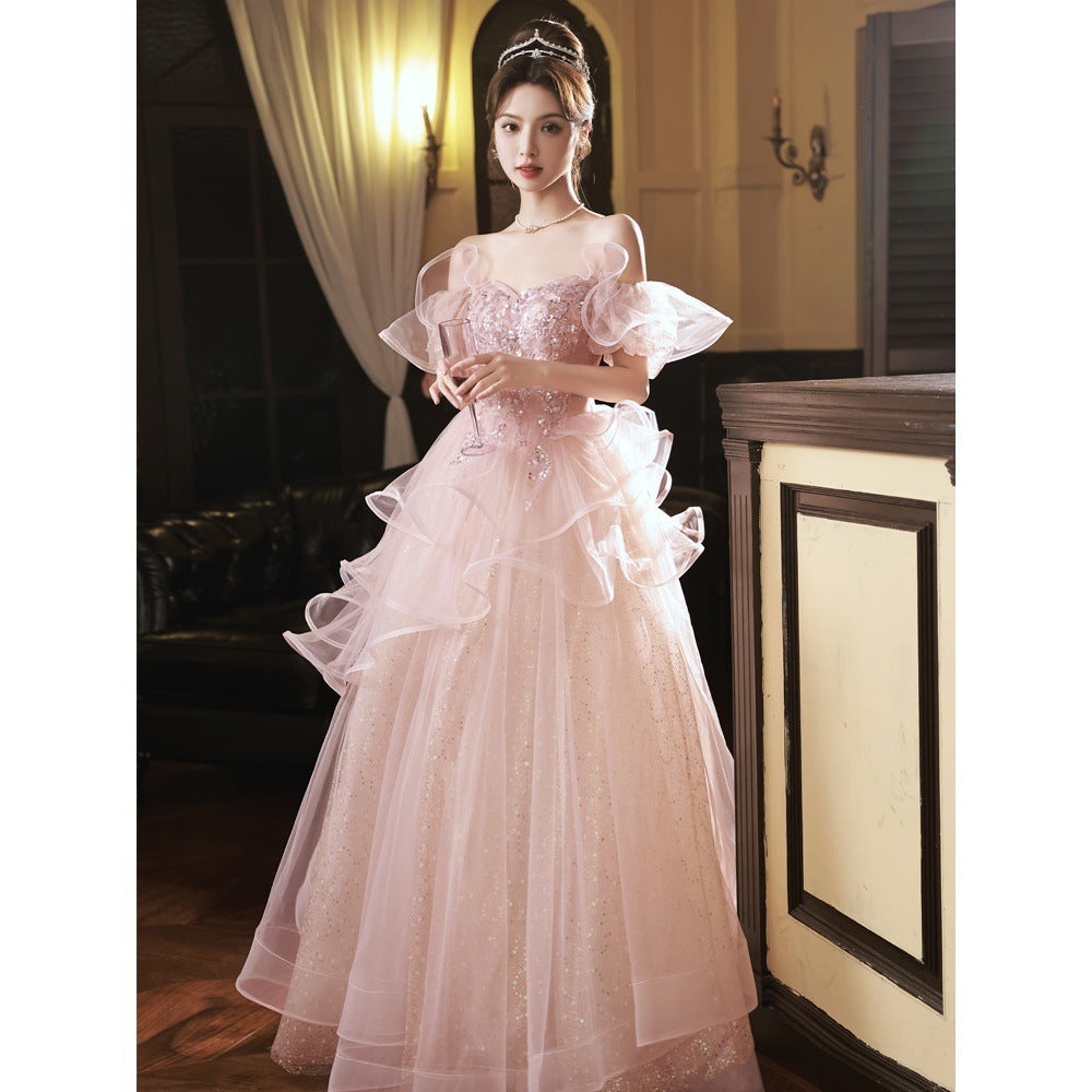 Evening Dress Women's Banquet Ceremony Exam Super Fairy Princess GlamzKart