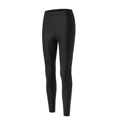 Surfing Suit Men's Long-sleeved Swimsuit Quick-drying Pure Black Trousers GlamzKart