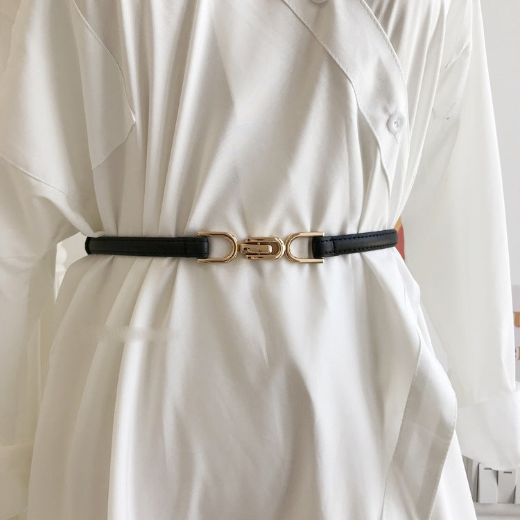 A Pair Of Buckles Belt Women's Fine Decoration Dress Matching GlamzKart