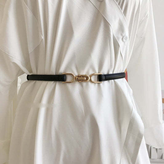 A Pair Of Buckles Belt Women's Fine Decoration Dress Matching GlamzKart