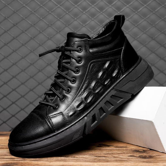 Pure Color Tied Trendy Wild Youth Men's Shoes GlamzKart