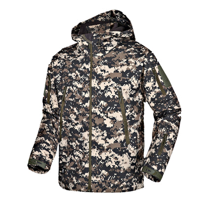 Autumn And Winter Men's Outdoor Camouflage Clothing Soft Shell Jacket GlamzKart