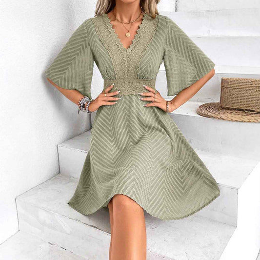 European And American Summer New Lace Thread Casual Dress