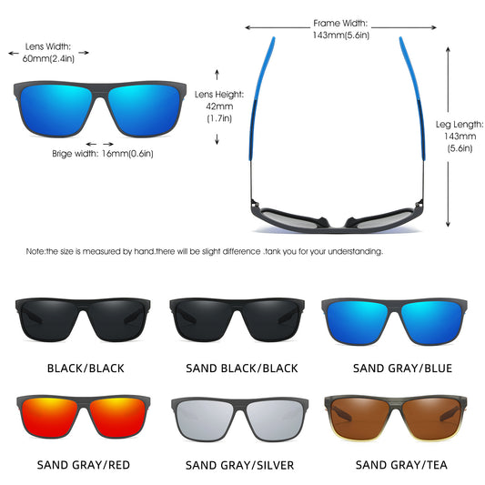 Men's TR Metal Polarized Sunglasses GlamzKart