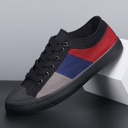Versatile Canvas Casual Breathable Men's Shoes Black GlamzKart