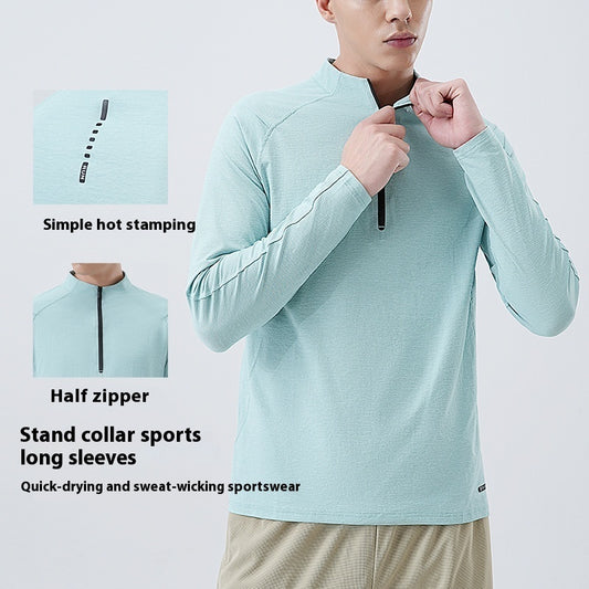 Sun Protection Long Sleeve T-shirt Men's Sports Fitness T-shirt GlamzKart