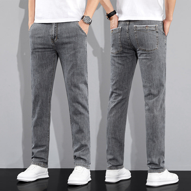 Versatile Stretch Korean Style Slim Fit Trousers GlamzKart