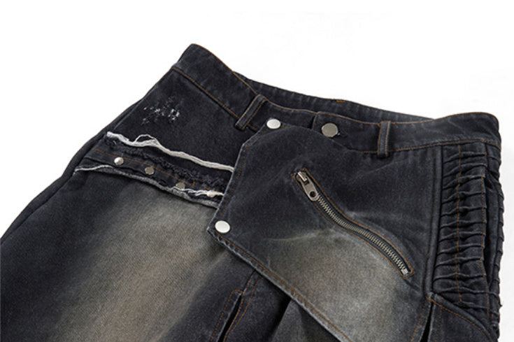 Original Niche Deconstruction Worn Jeans GlamzKart