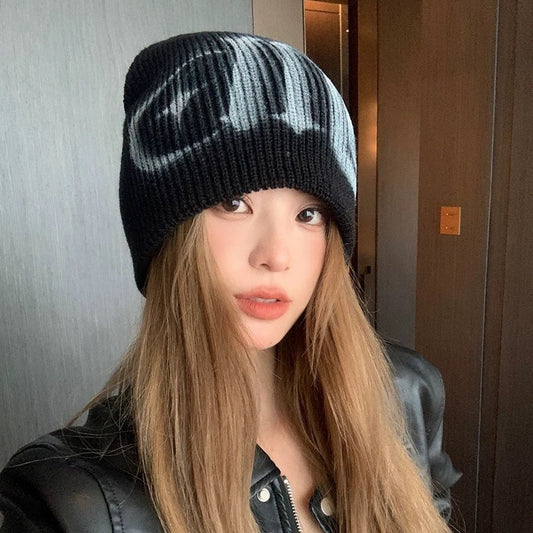 Street Style Letters Pile Heap Cap Beanie Hat Female Autumn And Winter Street GlamzKart