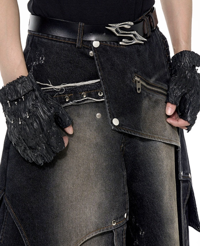 Original Niche Deconstruction Worn Jeans GlamzKart