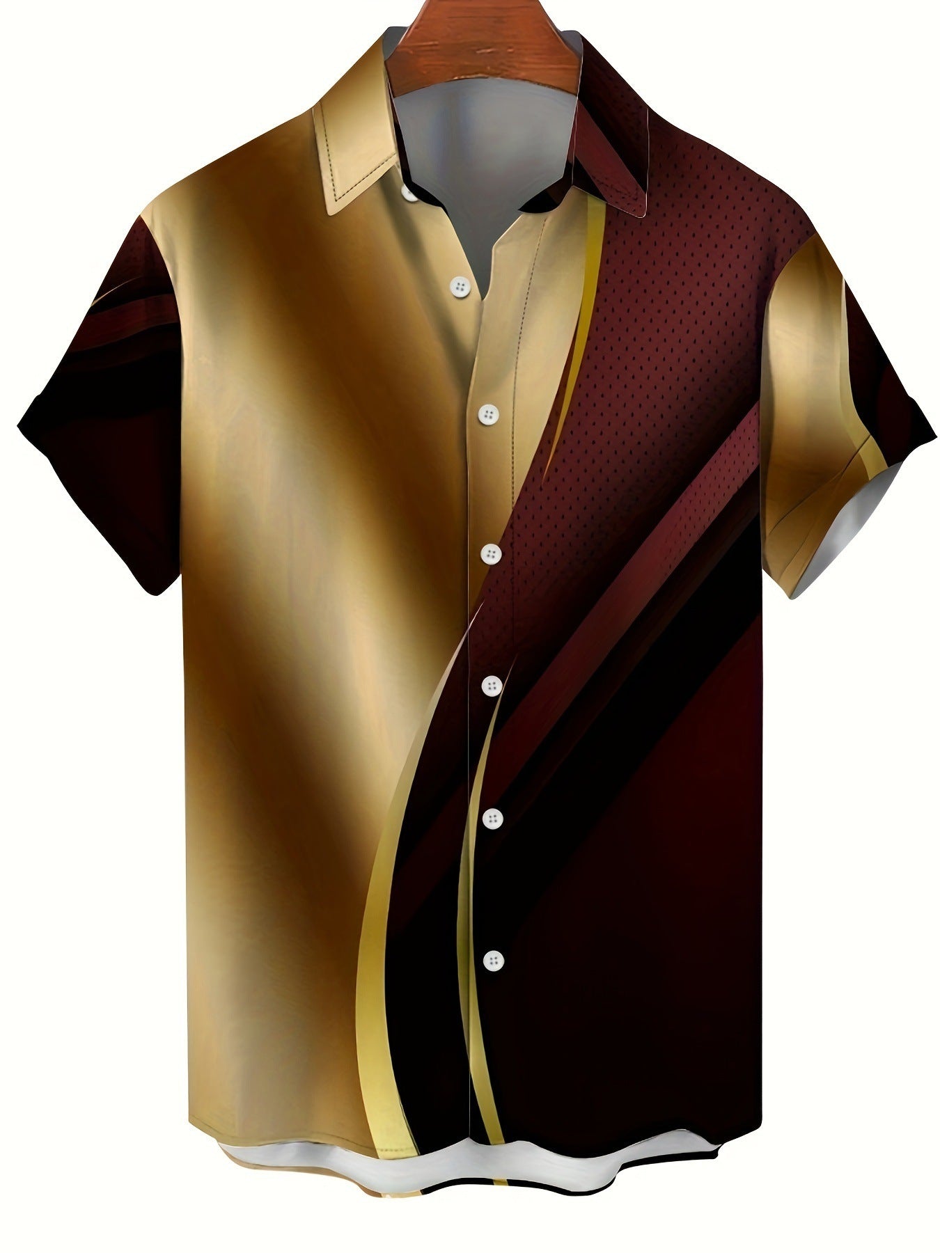 Men's T-shirt Color Series 3D Printed Short Sleeve GlamzKart