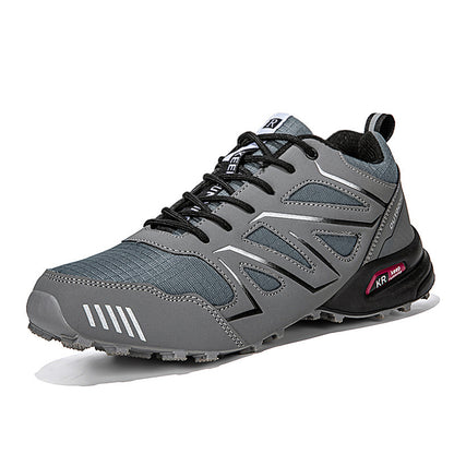 Plus Size Low-top Men's Breathable Casual Sneaker A2502 Gray GlamzKart