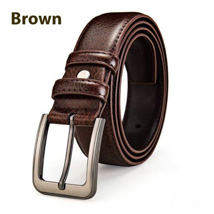 Youth Simplicity All-match Pin Buckle Pant Belt Light Brown GlamzKart