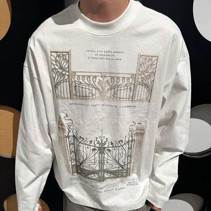 Spring And Autumn Pure Cotton Men And Women Loose Casual Top Long Sleeve GlamzKart