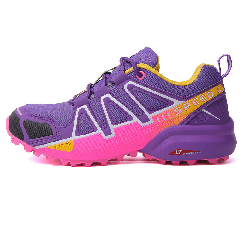 New Trendy Unique Casual Sports Shoes Off-road Outdoor Climbing Boots Purple GlamzKart