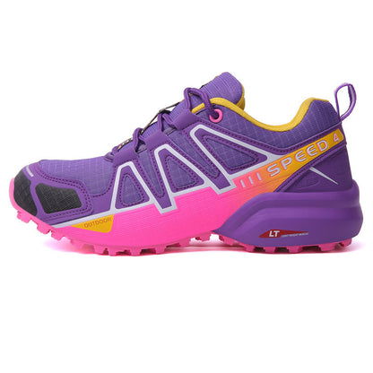 New Trendy Unique Casual Sports Shoes Off-road Outdoor Climbing Boots Purple GlamzKart