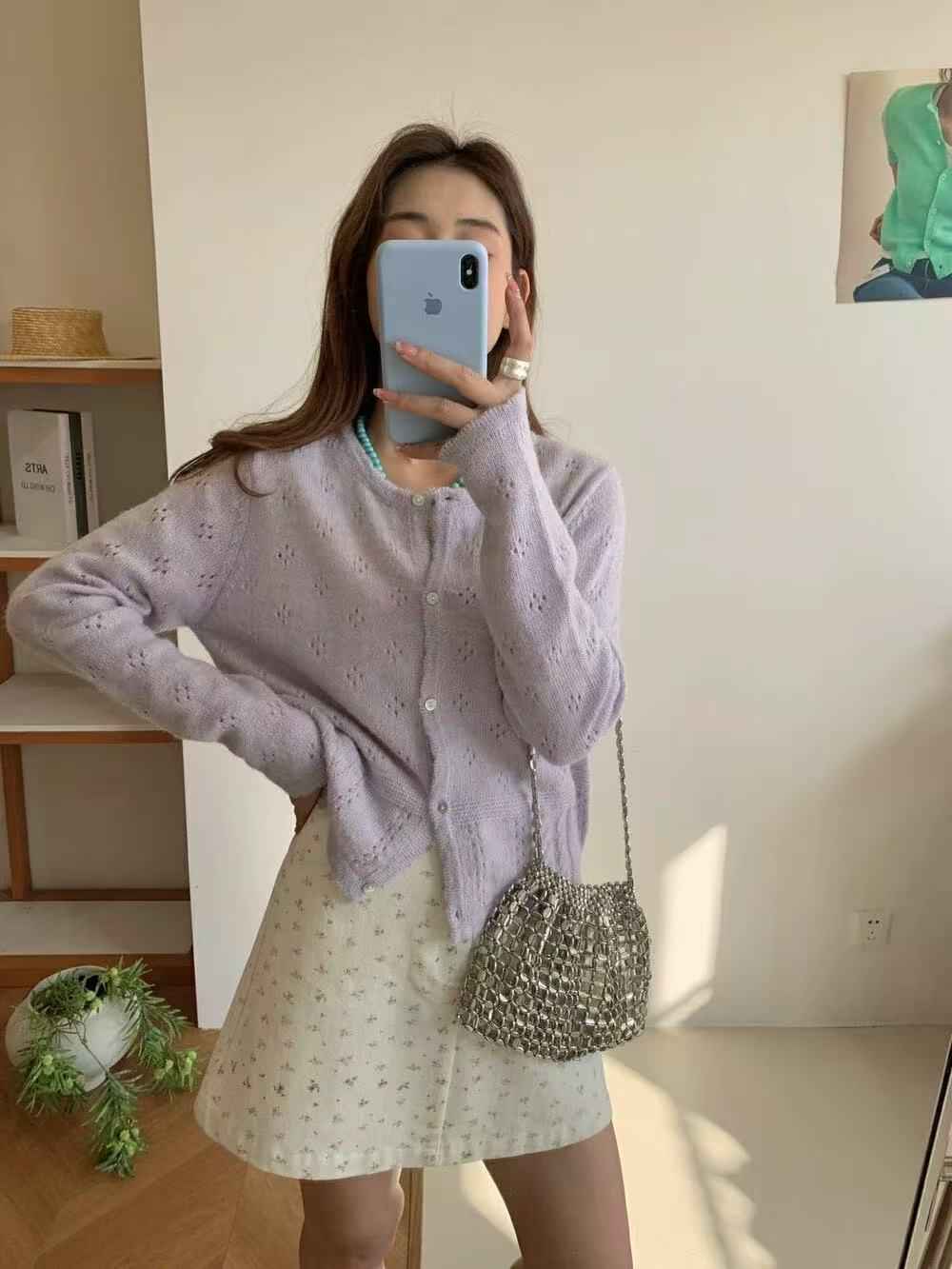 Hollow Sun Protection Sweater Women's Overall Spring Sling Outer Tops