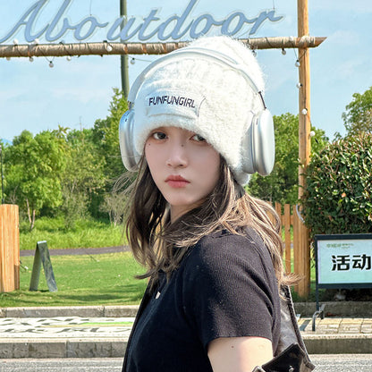 Simple All-matching Warm Sleeve Cap Windproof And Cold-resistant Ear Protection GlamzKart