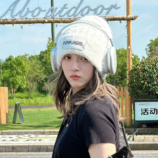 Simple All-matching Warm Sleeve Cap Windproof And Cold-resistant Ear Protection GlamzKart
