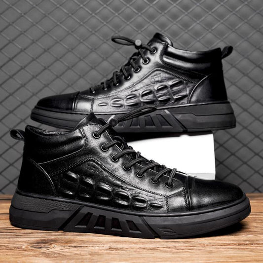Pure Color Tied Trendy Wild Youth Men's Shoes GlamzKart