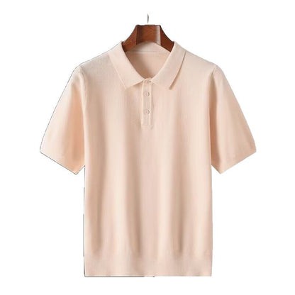 Polo Shirt Men's Short-sleeved Business Casual Bottoming Sweater GlamzKart